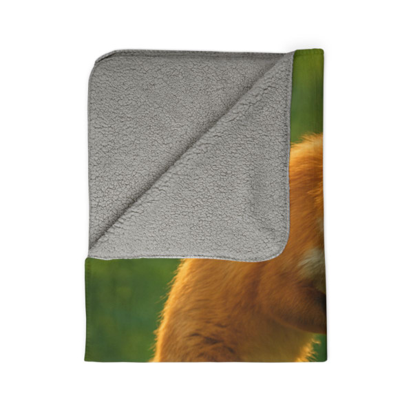 Whimsical Fox Tails - Fleece Sherpa Blanket