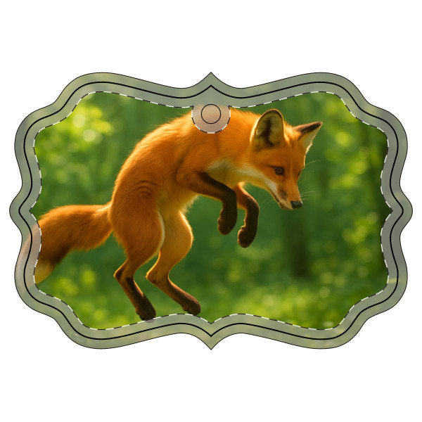 Whimsical Fox Tails - Acrylic Ornament (Multi-depth)