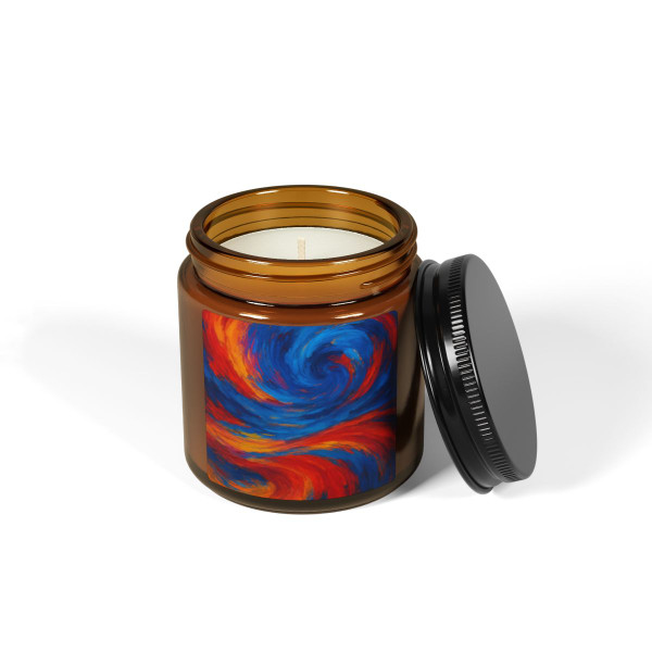 Palette of Dreams - Scented Soy Candle (Multi-Size, Amber Jar)