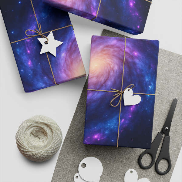 Galactic Symphony - Gift Wrapping Paper Sheets, 1pc
