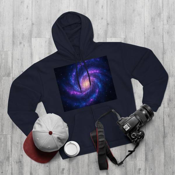 Galactic Symphony - Unisex Hooded Zip Sweatshirt Galactic Symphony - Unisex Hooded Zip Sweatshirt