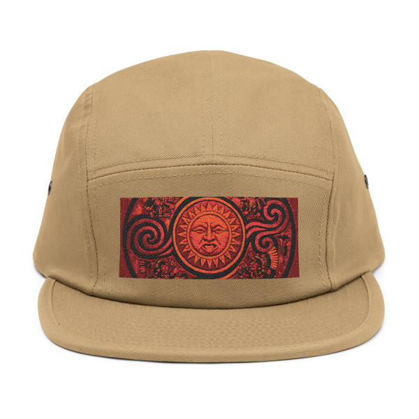 Sunstone Embrace - 5 Panel Cap (Embroidery)