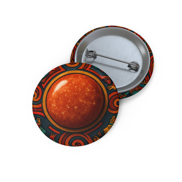 Sunstone Embrace - Custom Pin Buttons