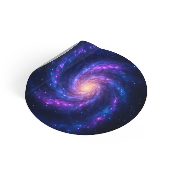Galactic Symphony - Round Vinyl Stickers