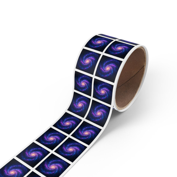 Galactic Symphony - Square Sticker Label Rolls