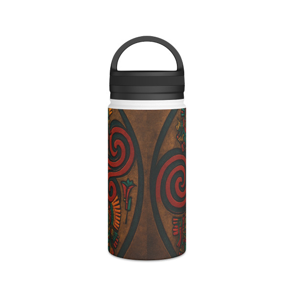 Sunstone Embrace - Stainless Steel Water Bottle, Handle Lid