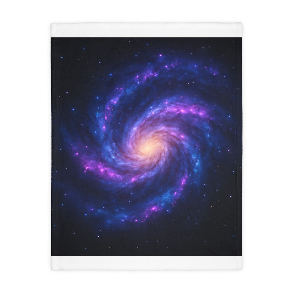 Galactic Symphony - Velveteen Microfiber Blanket (Two-sided print)