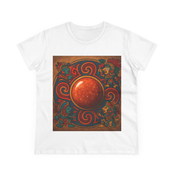 Sunstone Embrace - Women's Midweight Cotton Tee Sunstone Embrace - Women's Midweight Cotton Tee