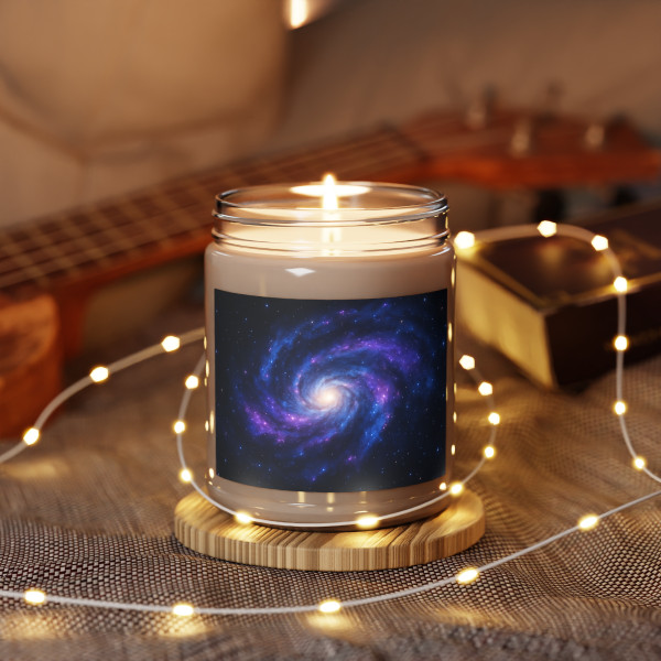 Galactic Symphony - Scented Soy Candles with White Lid, 9oz