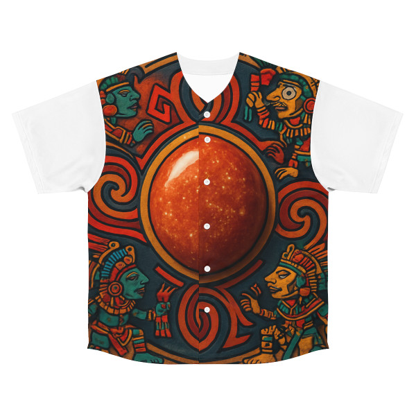 Sunstone Embrace - Men's Baseball Jersey (AOP) Sunstone Embrace - Men's Baseball Jersey (AOP)