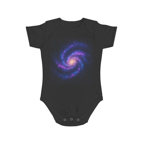 Galactic Symphony - Short Sleeve Baby Bodysuit