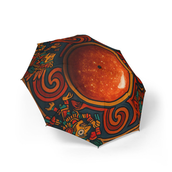 Sunstone Embrace - Semi-Automatic Foldable Umbrella