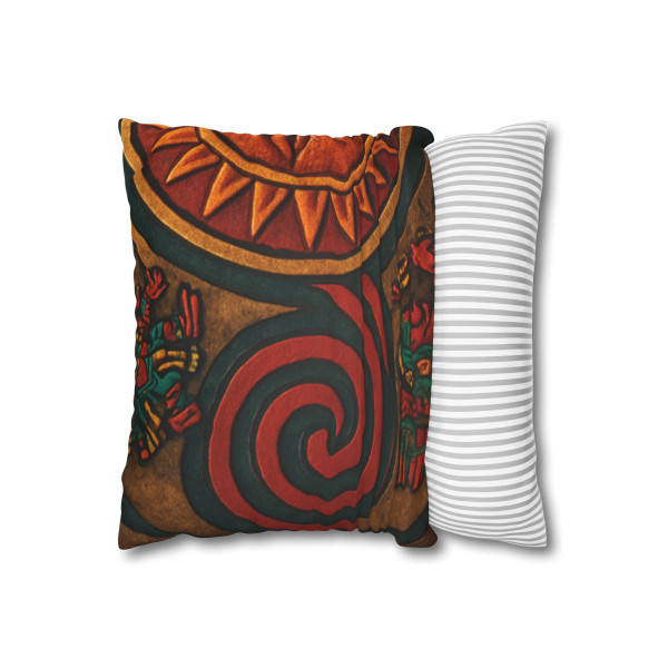 Sunstone Embrace - Faux Suede Square Pillowcase