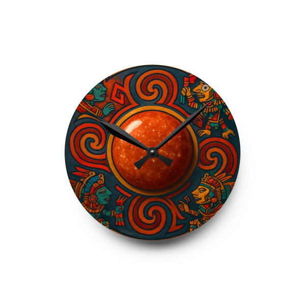 Sunstone Embrace - Acrylic Wall Clock