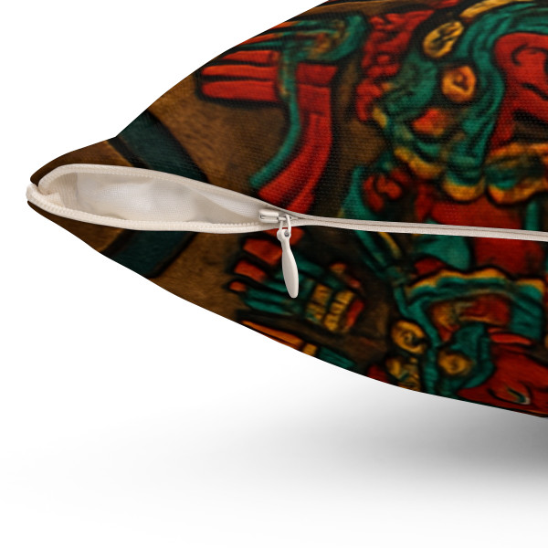 Sunstone Embrace - Spun Polyester Square Pillow