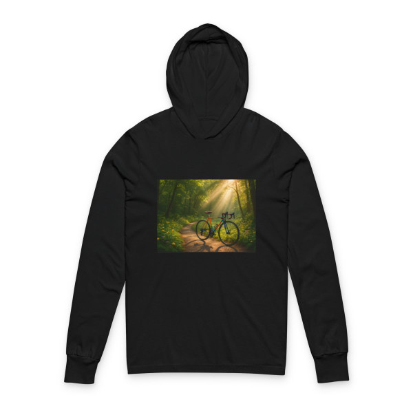 Pedal Through Paradise - Unisex Hooded Long Sleeve Tee Pedal Through Paradise - Unisex Hooded Long Sleeve Tee