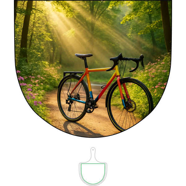 Pedal Through Paradise - Bamboo Pizza Board (Engraving)