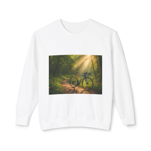 Pedal Through Paradise - Unisex Lightweight Crewneck Sweatshirt Pedal Through Paradise - Unisex Lightweight Crewneck Sweatshirt