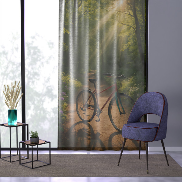 Pedal Through Paradise - Window Curtain