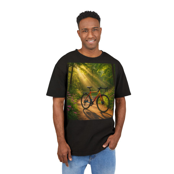 Pedal Through Paradise - Men's Acid Washed Heavy Oversize Tee