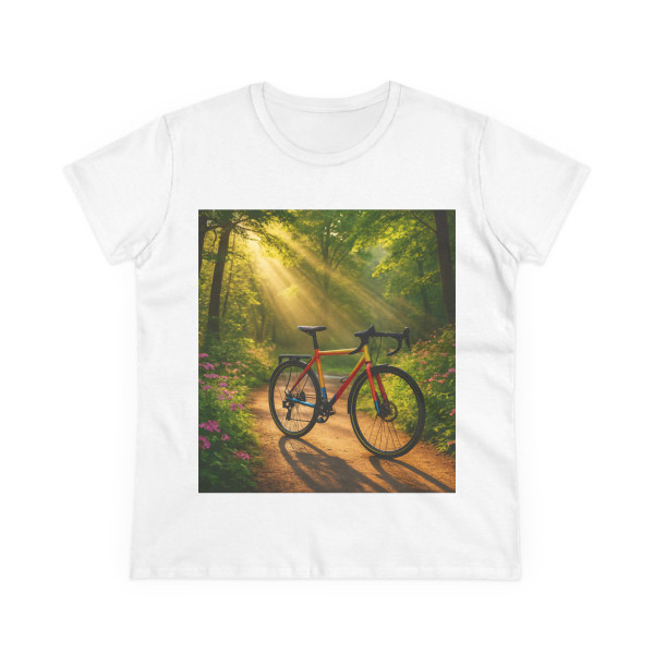Pedal Through Paradise - Women's Midweight Cotton Tee Pedal Through Paradise - Women's Midweight Cotton Tee