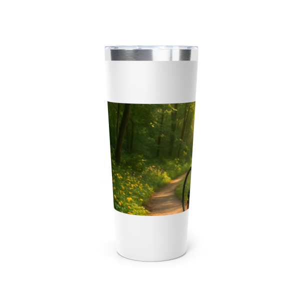 Pedal Through Paradise - Copper Vacuum Insulated Tumbler, 22oz