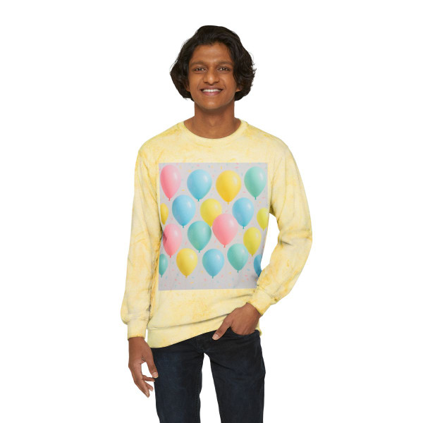 Whimsical Balloon Bash - Unisex Color Blast Crewneck Sweatshirt