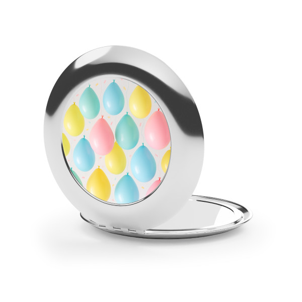 Whimsical Balloon Bash - Compact Travel Mirror