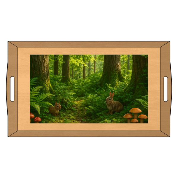 Ecosystem Harmony - Bamboo Serving Tray (Engraving)