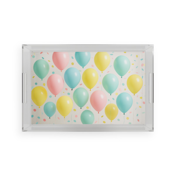 Whimsical Balloon Bash - Acrylic Serving Tray