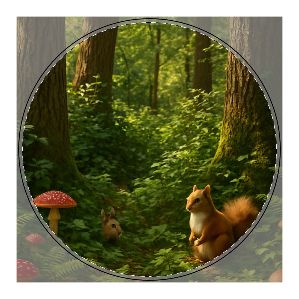 Ecosystem Harmony - PU Leather Mouse Mat