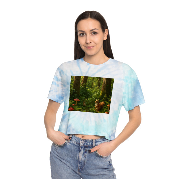 Ecosystem Harmony - Women's Tie-Dye Crop Tee