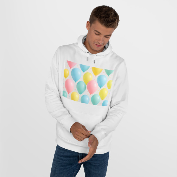 Whimsical Balloon Bash - King Hooded Sweatshirt