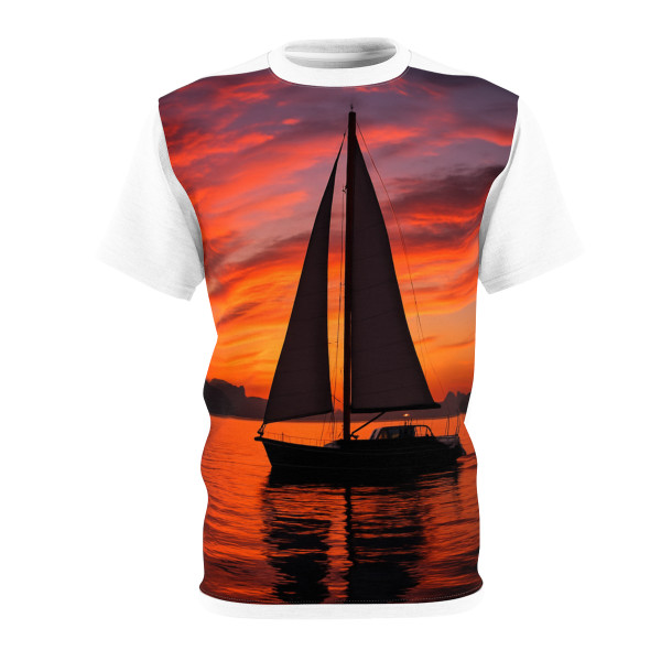 Sailing into Sunset - Unisex Cut & Sew Tee (AOP)