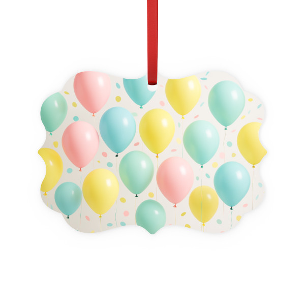 Whimsical Balloon Bash - Metal Plaque Ornament