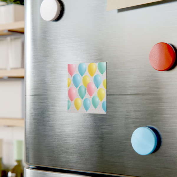 Whimsical Balloon Bash - Square Magnet