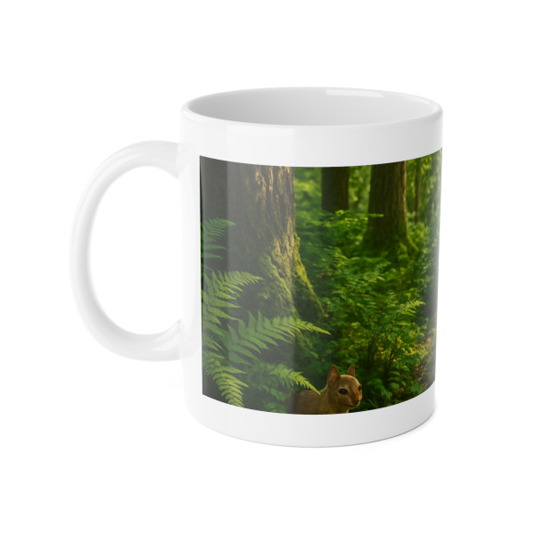 Ecosystem Harmony - White Ceramic Mug, 11oz
