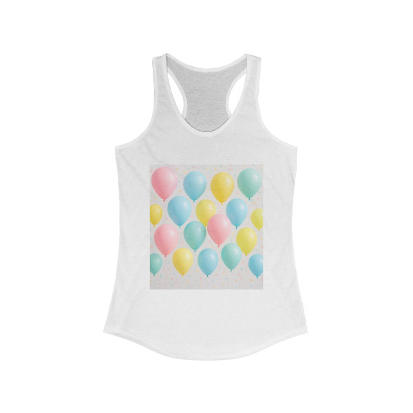 Whimsical Balloon Bash - Women's Ideal Racerback Tank