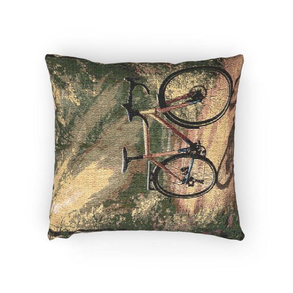 Pedal Through Paradise - Woven Pillow