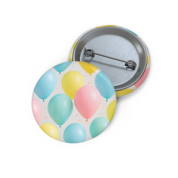 Whimsical Balloon Bash - Custom Pin Buttons