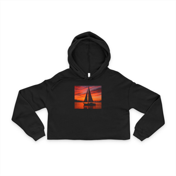 Sailing into Sunset - Women's Cropped Hoodie Sailing into Sunset - Women's Cropped Hoodie