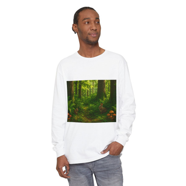 Ecosystem Harmony - Unisex Garment-dyed Long Sleeve T-Shirt Ecosystem Harmony - Unisex Garment-dyed Long Sleeve T-Shirt