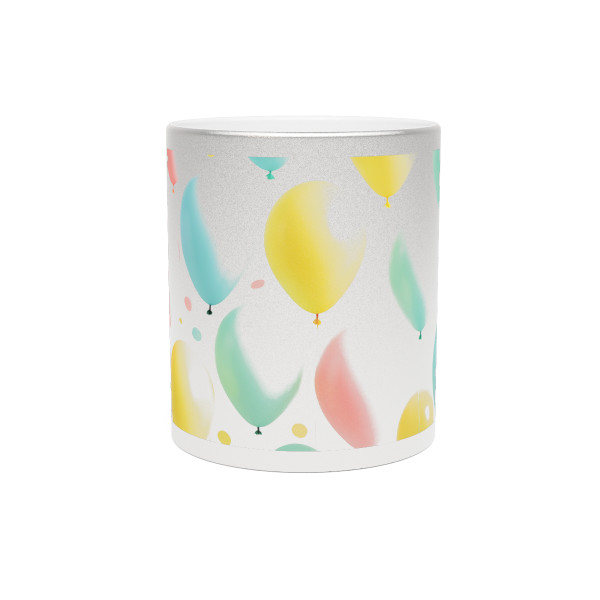 Whimsical Balloon Bash - Metallic Mug (Silver\Gold)