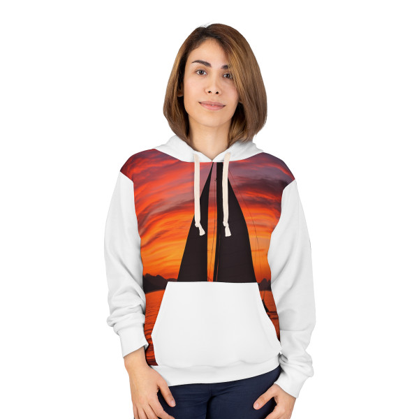 Sailing into Sunset - Unisex Pullover Hoodie (AOP) Sailing into Sunset - Unisex Pullover Hoodie (AOP)