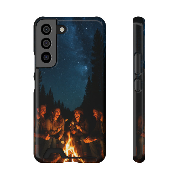 Whimsical Campfire Nights - Phone Case With Card Holder