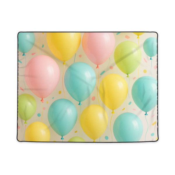 Whimsical Balloon Bash - Polyester Blanket