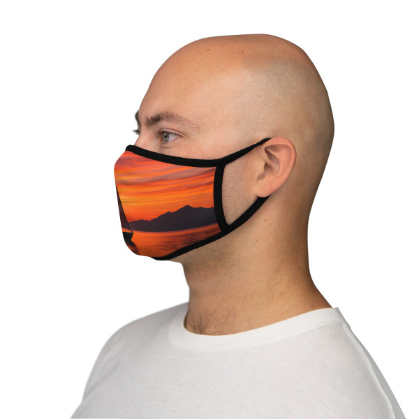 Sailing into Sunset - Fitted Polyester Face Mask Sailing into Sunset - Fitted Polyester Face Mask