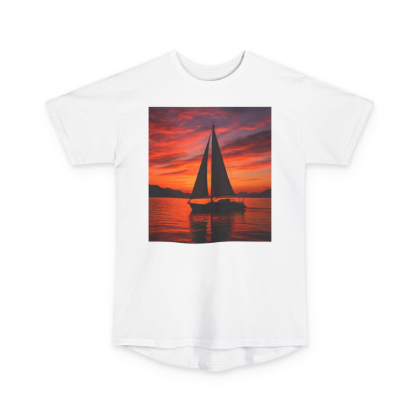 Sailing into Sunset - Unisex Long Body Urban Tee