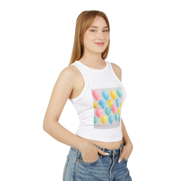 Whimsical Balloon Bash - Women's Micro Rib Racer Tank Top