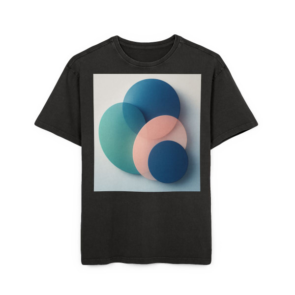 Ethereal Interplay - Men's Acid Washed Heavy Oversize Tee